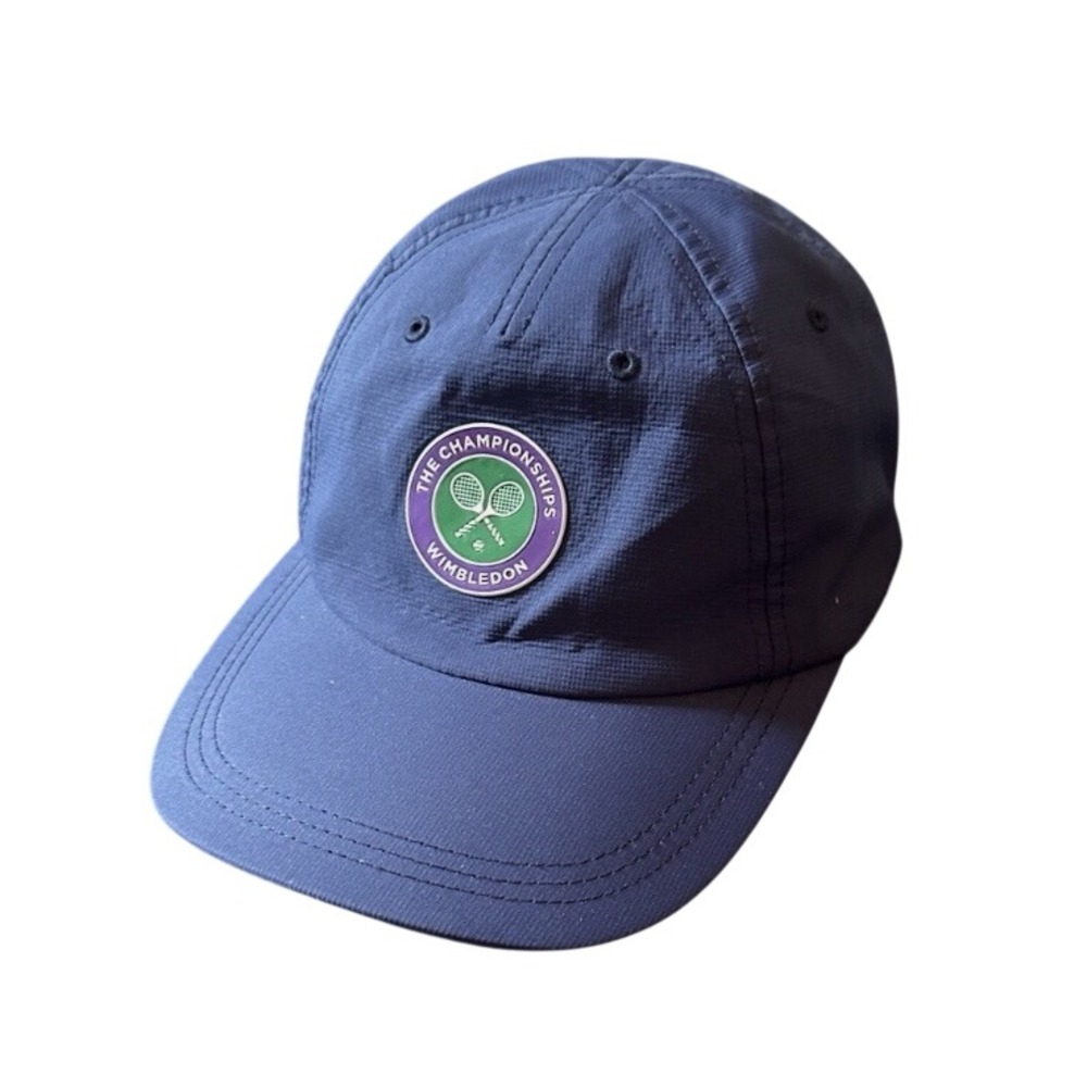 WIMBLEDON The Championships Tennis Performance STRAPBACK CAP HAT Navy Blue